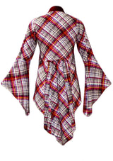 Luna Kimono Wine Plaid - Muse and Lyrics